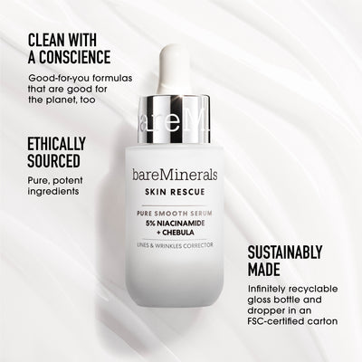 SKIN RESCUE Pure Smooth Serum with 5% Niacinamide and Chebula
