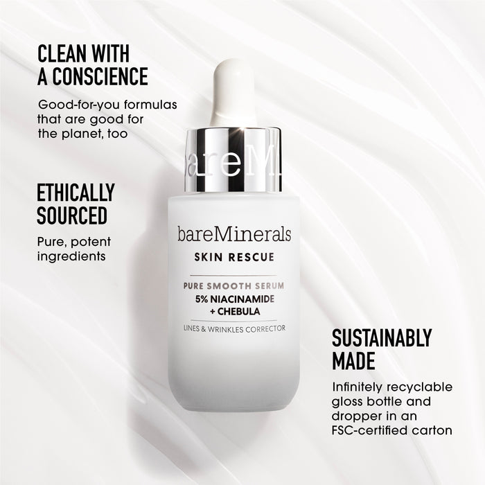 SKIN RESCUE Pure Smooth Serum with 5% Niacinamide and Chebula
