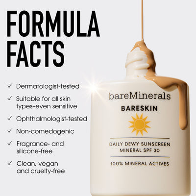 BARESKIN® Daily Dewy Sunscreen Mineral SPF 30