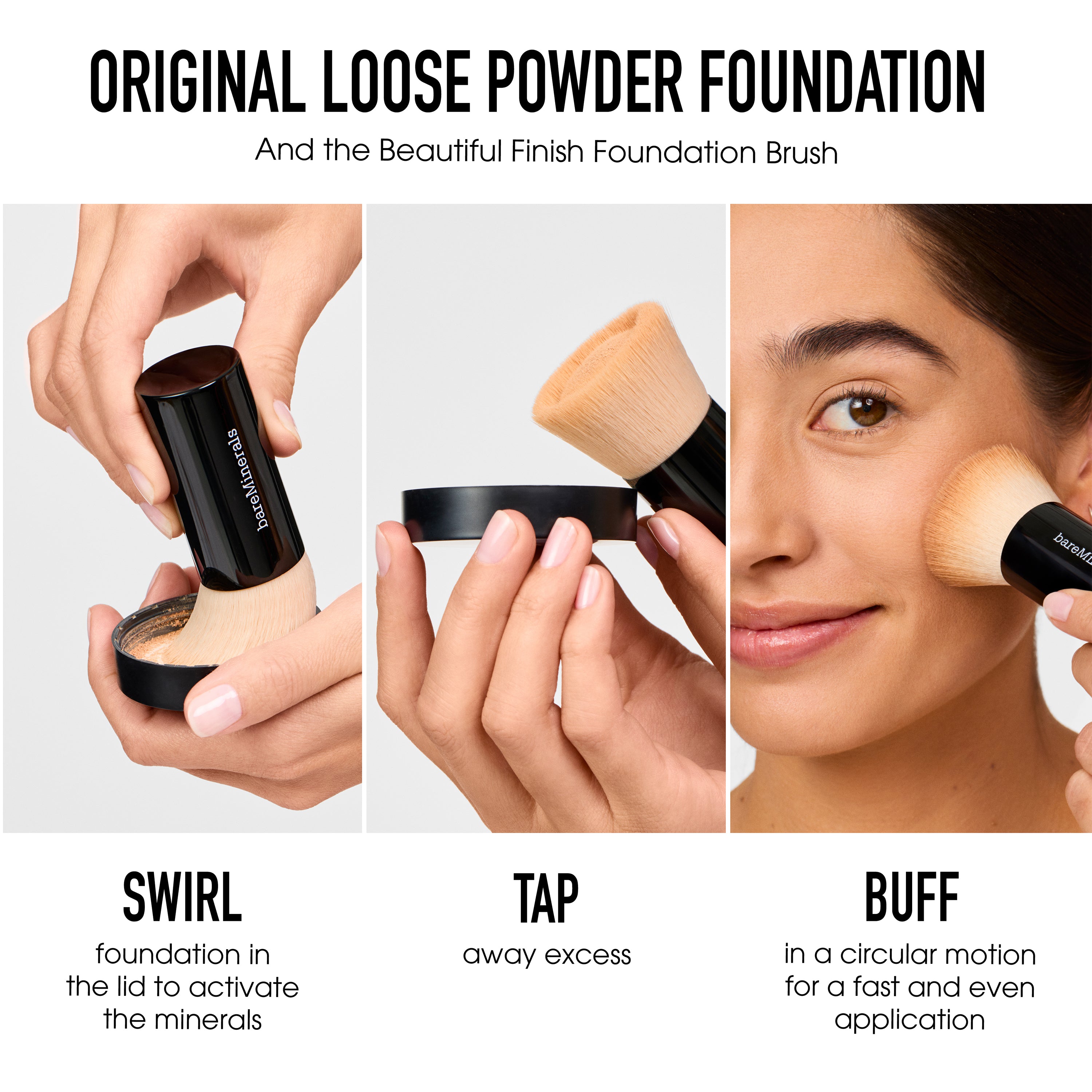 ORIGINAL Loose Powder Foundation & Brush Bundle view 2