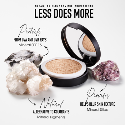 Fond de teint poudre compacte original sans talc minéral SPF 15