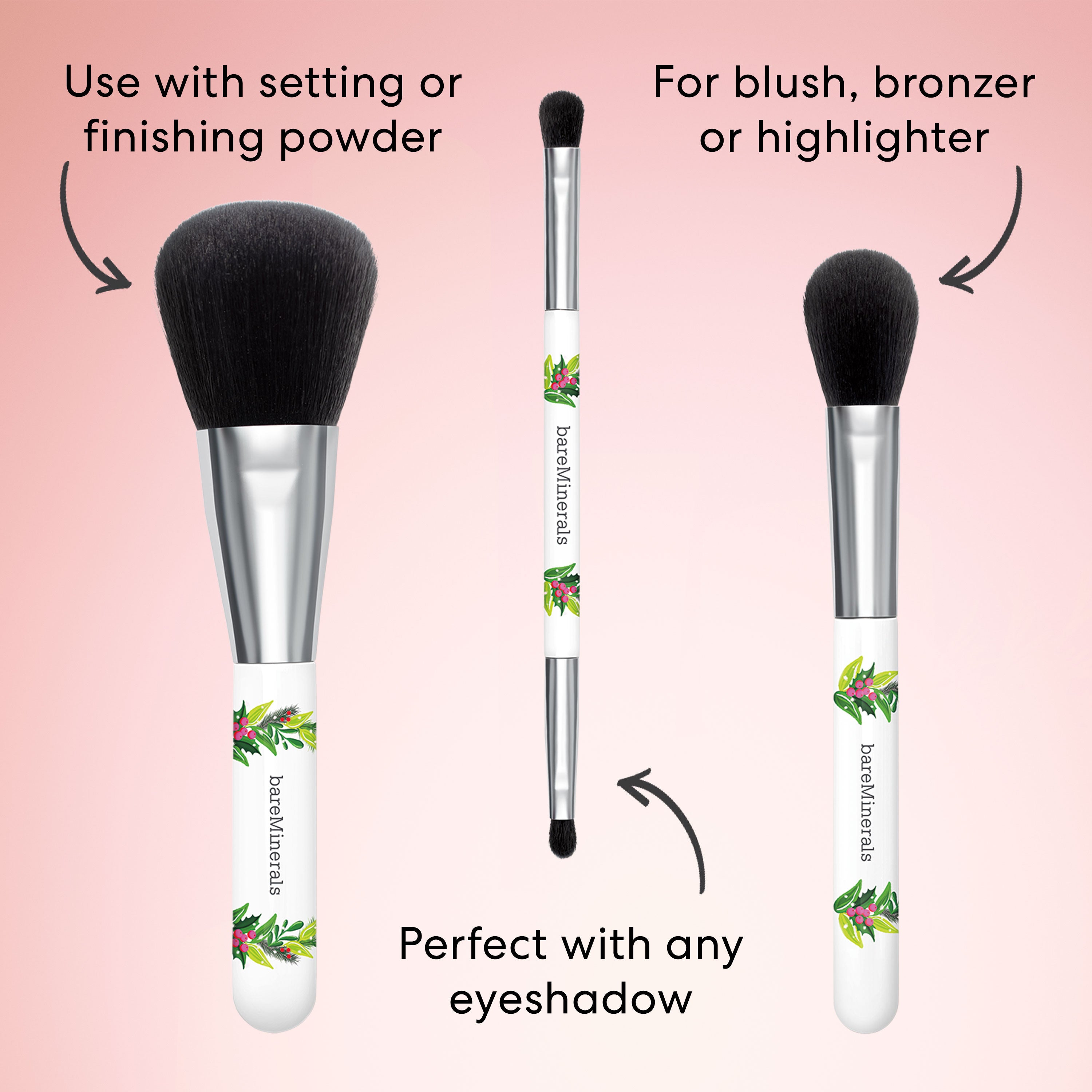 Face & Eye Brush Trio view 3