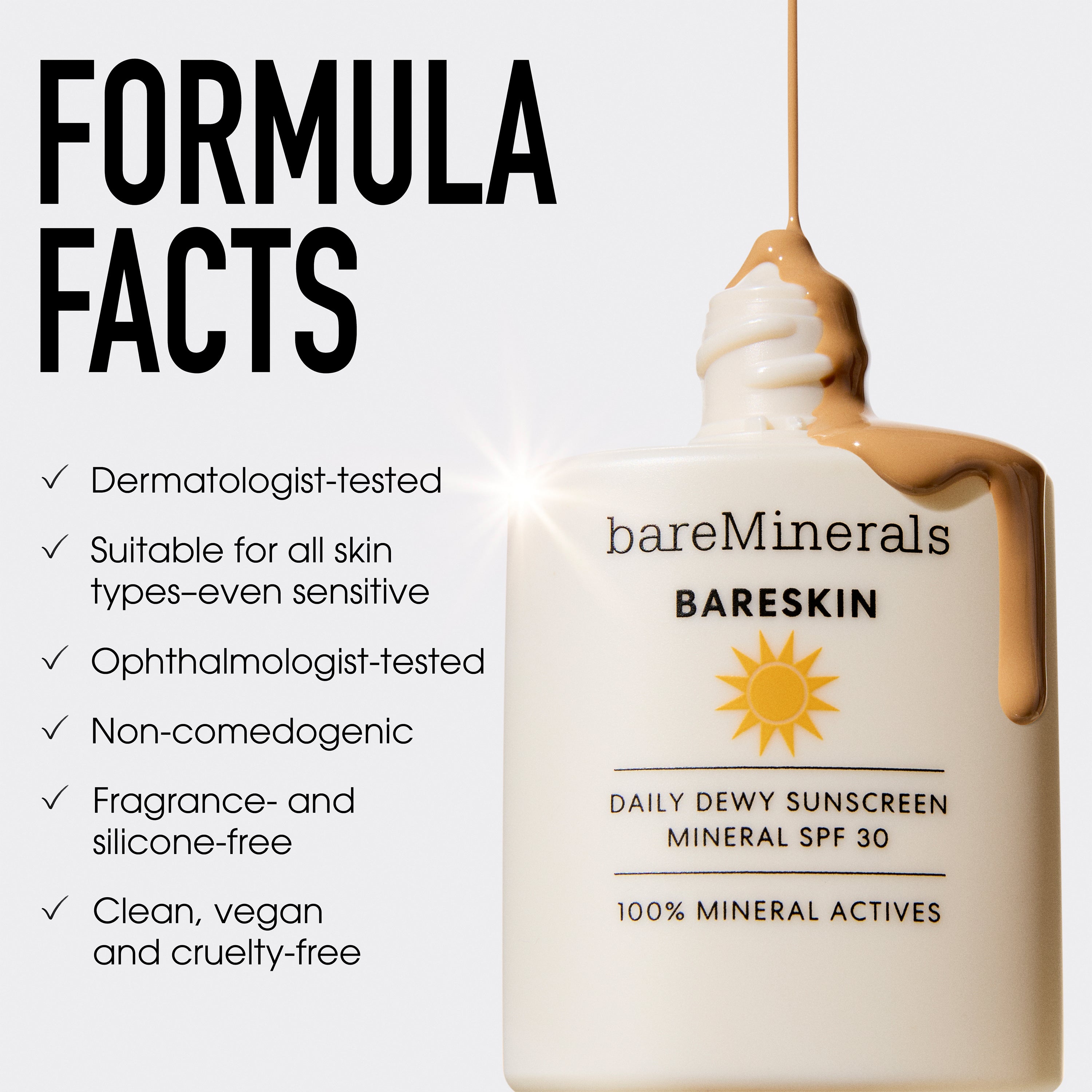 BARESKIN® Daily Dewy Sunscreen Mineral SPF 30