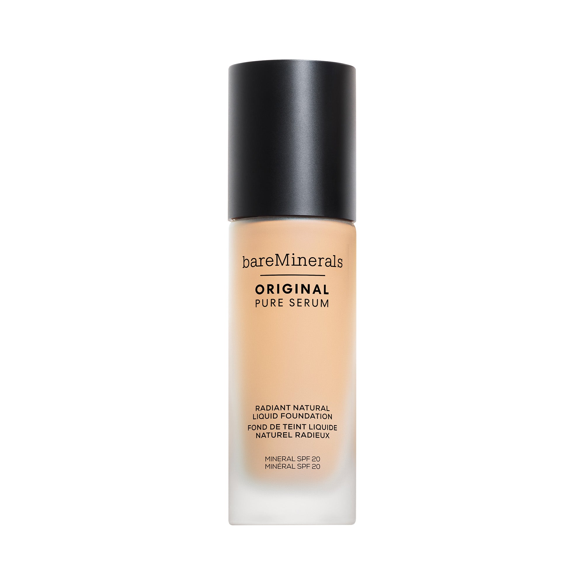 ORIGINAL Pure Serum Radiant Natural Liquid Foundation Mineral SPF 20 view 2