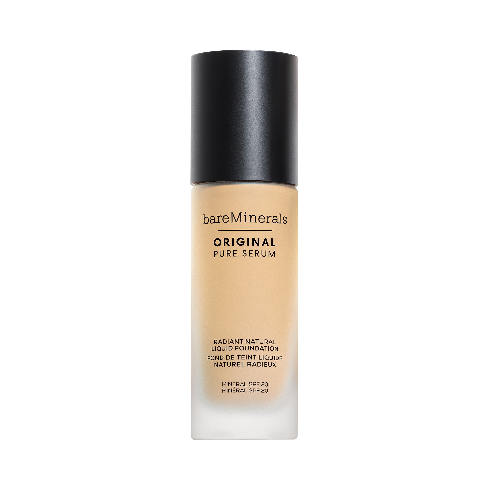 ORIGINAL Pure Serum Radiant Natural Liquid Foundation Mineral SPF 20 view 2