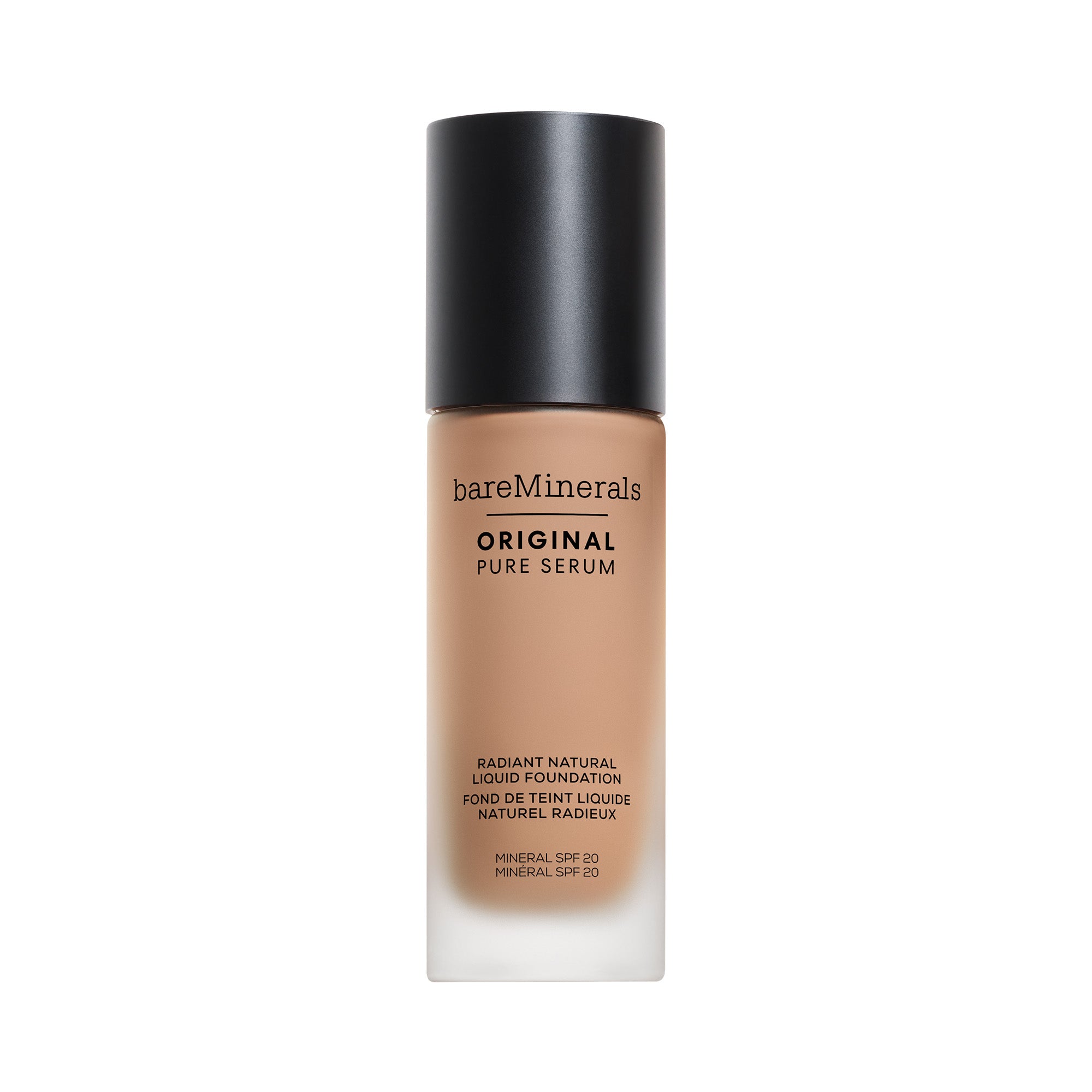 ORIGINAL Pure Serum Radiant Natural Liquid Foundation Mineral SPF 20 view 2