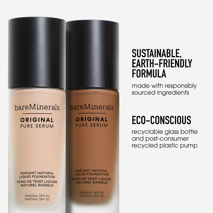 ORIGINAL Pure Serum Radiant Natural Liquid Foundation Mineral SPF 20