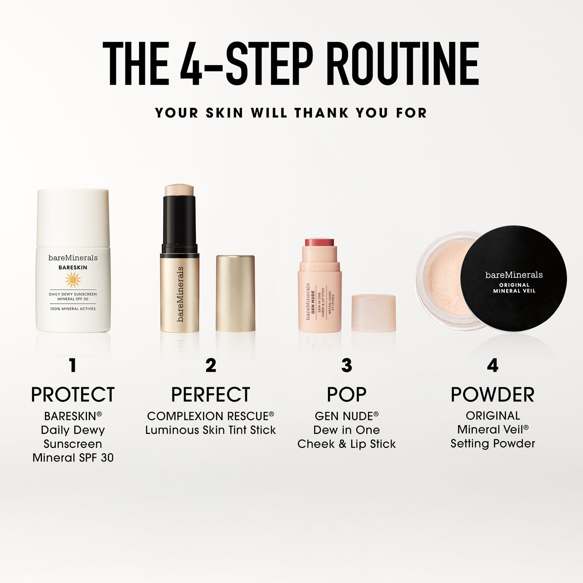 COMPLEXION RESCUE® Skin Tint Stick & GEN NUDE® Dew in One Glow Duo