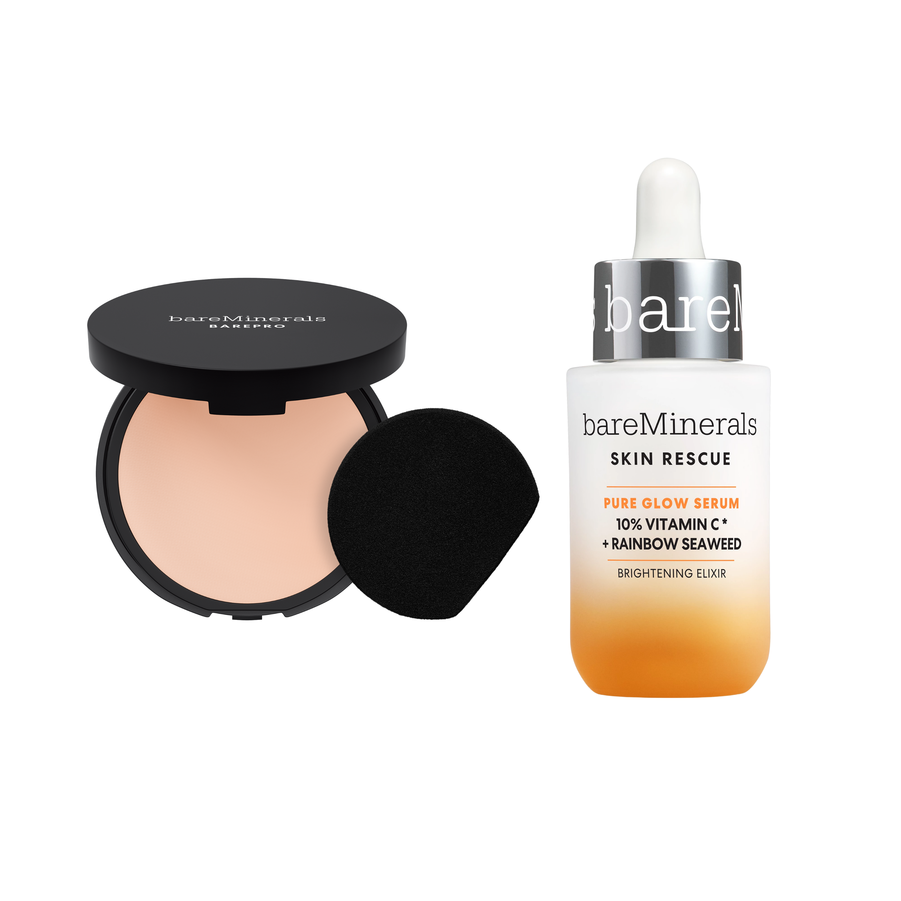 BAREPRO® 24HR Powder Foundation and Pure Glow Serum Set view 1
