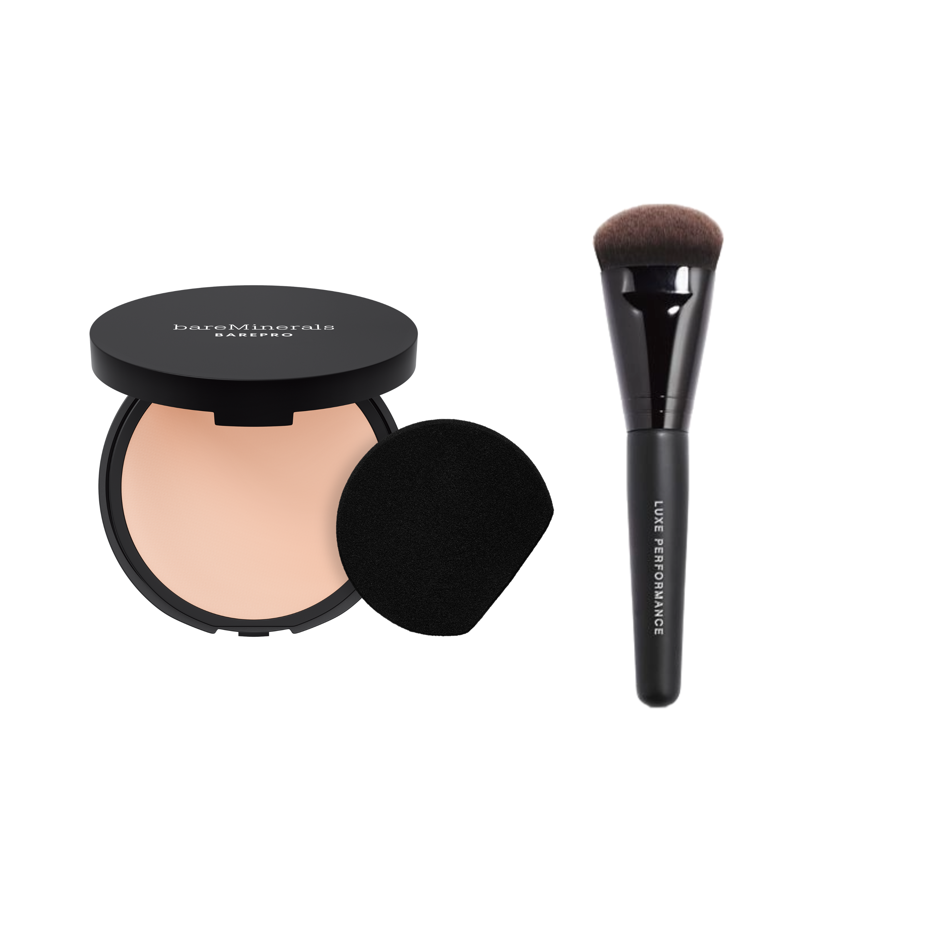 bare minerals BAREPRO® 24HR Powder Foundation & Luxe Brush Bundle